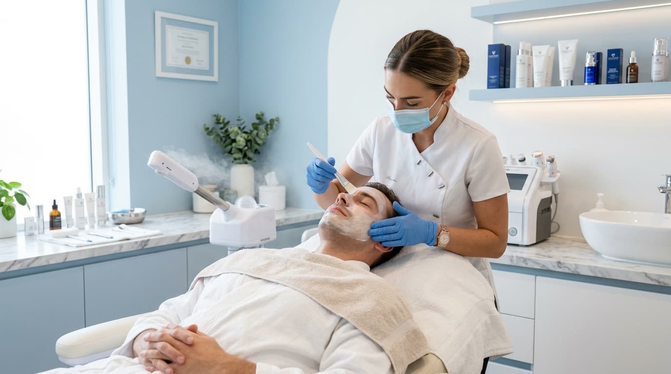 Tratamientos Faciales para Hombres: Limpieza, Peeling y Más
